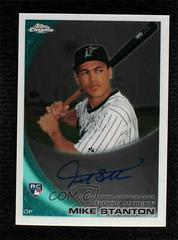 Mike Stanton [Autograph] #190 Baseball Cards 2010 Topps Chrome Prices