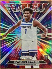 Anthony Edwards [Silver Prizm] #15 Basketball Cards 2021 Panini Prizm Fearless Prices