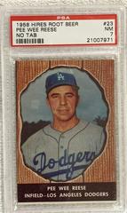 Pee Wee Reese [With Tab] #23 Baseball Cards 1958 Hires Root Beer Prices