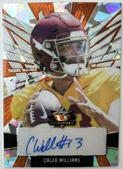 Caleb Williams [Crystal Orange ] #PA-CW1 Football Cards 2022 Leaf Valiant Autographs Portrait Prices