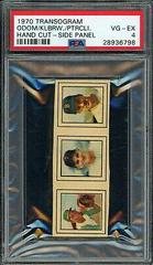 Blue Moon Odom, Harmon Killebrew, Rico Petrocelli [Side Panel] Baseball Cards 1970 Transogram Hand Cut Prices