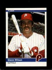 Glenn Wilson Baseball Cards 1984 Fleer Update Prices
