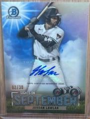 Jordan Lawlar [Autograph] Baseball Cards 2023 Bowman Sights on September Prices