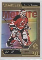 Martin Brodeur [Gold] Hockey Cards 2020 SP Signature Edition Legends Profiles Prices