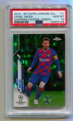 Lionel Messi [Green Refractor] #1 Soccer Cards 2019 Topps Chrome UEFA Champions League Prices
