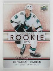 Jonathan Dahlen [Red] Hockey Cards 2021 Upper Deck Ovation UD Glass Rookies Prices