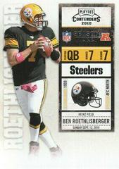 Ben Roethlisberger #76 Football Cards 2010 Playoff Contenders Prices