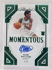 Mark Williams [Emerald] #6 Basketball Cards 2022 Panini Flawless Momentous Autograph Prices