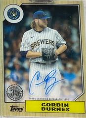 Corbin Burnes Baseball Cards 2022 Topps Clearly Authentic 1987 Autographs Prices