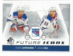 Alexis Lafreniere, Adam Fox Hockey Cards 2022 SP Authentic Future Icons Prices