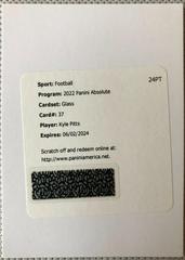 Kyle Pitts #G-KYP Football Cards 2022 Panini Absolute Glass Prices