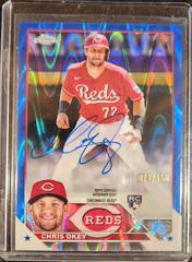 Chris Okey [Blue] Baseball Cards 2023 Topps Chrome Update Rookie Autographs Prices