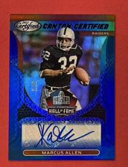 Marcus Allen [Blue] #CCS-MA Football Cards 2022 Panini Certified Canton Signatures Prices