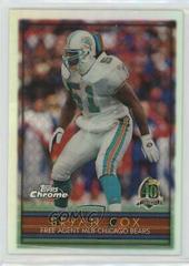 Bryan Cox [Refractor] Football Cards 1996 Topps Chrome Prices