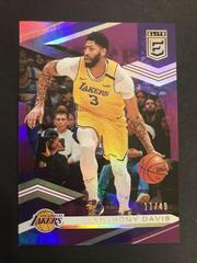 Anthony Davis [Purple] #77 Basketball Cards 2019 Panini Donruss Elite Prices