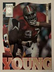 Bryant Young [Black Label Silver Die Cut] Football Cards 1995 Collector's Edge Prices