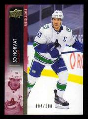 Bo Horvat [Exclusives] #175 Hockey Cards 2021 Upper Deck Prices
