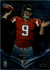 Jeff Mathews [Blue Wave Refractor] Football Cards 2014 Bowman Sterling Prices
