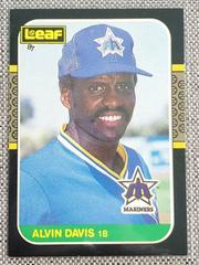 Alvin Davis #118 Baseball Cards 1987 Leaf Prices