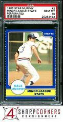 Minor League Stats Baseball Cards 1986 Star Murphy Perforated Prices