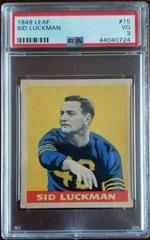 Sid Luckman Football Cards 1949 Leaf Prices