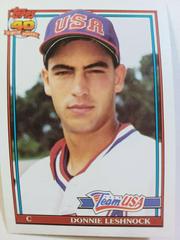 Donnie Leshnock #72T Baseball Cards 1991 Topps Traded Prices