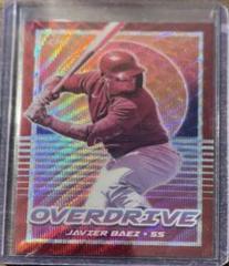 Javier Baez [Ruby Wave] #1 Baseball Cards 2021 Panini Chronicles Overdrive Prices