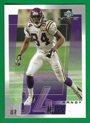 Randy Moss #140 Football Cards 2001 Upper Deck MVP Prices