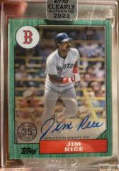 Jim Rice [Green] #87TBA-JR Baseball Cards 2022 Topps Clearly Authentic 1987 Autographs Prices