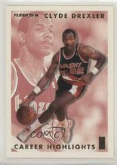 Clyde Drexler #6 Basketball Cards 1993 Fleer Clyde Drexler Prices
