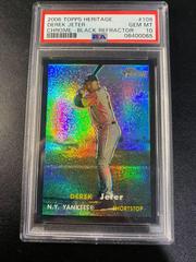 Derek Jeter [Chrome Black Refractor] #109 Baseball Cards 2006 Topps Heritage Chrome Prices
