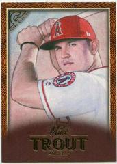Mike Trout [Orange] #100 Baseball Cards 2018 Topps Gallery Prices