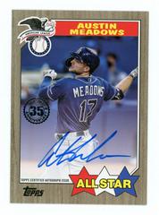 Austin Meadows [Red] #87ASA-AME Baseball Cards 2022 Topps Update 1987 Autographs Prices