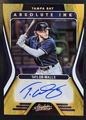 Taylor Walls [Spectrum Gold] #AI-TW Baseball Cards 2022 Panini Absolute Ink Autographs Prices