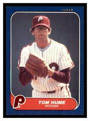 Tom Hume #U-52 Baseball Cards 1986 Fleer Update Prices
