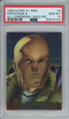 Professor X [Gold Signature] #9 Marvel 1995 Ultra X-Men All Chromium Prices