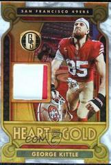 George Kittle [White Gold] #16 Football Cards 2023 Panini Gold Standard Heart of Threads Prices