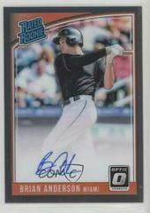 Brian Anderson #RRS-BA Baseball Cards 2018 Panini Donruss Optic Rated Rookie Signatures Prices