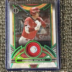 Shohei Ohtani [Green] #SOA-SO Baseball Cards 2023 Topps Tribute Stamp of Approval Relics Prices