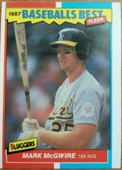 Mark McGwire #26 Baseball Cards 1987 Fleer Baseball's Best Prices