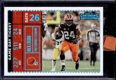 Nick Chubb [Platinum] #GDT-NCH Football Cards 2022 Panini Contenders Game Day Ticket Prices