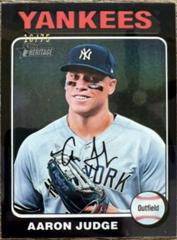 Aaron Judge [Black Refractor] #112 Baseball Cards 2024 Topps Heritage Chrome Prices