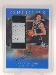 Jalen Wilson [Blue] #23 Basketball Cards 2023 Panini Origins Rookie Autograph Prices