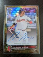 Jose Ramirez [Gold] #BBA-JRA Baseball Cards 2022 Topps Chrome Ben Baller Autographs Prices