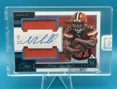 Nick Chubb [Patch Autograph Blue] #3 Football Cards 2018 Panini One Prices