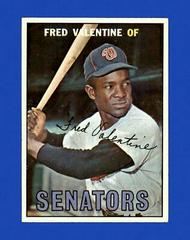 Fred Valentine #64 Baseball Cards 1967 Topps Prices