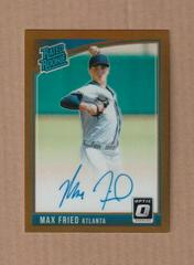 Max Fried [Holo] #RRS-MF Baseball Cards 2018 Panini Donruss Optic Rated Rookie Signatures Prices