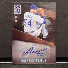 Martin Perez [Silver] Baseball Cards 2022 Panini Capstone Autographs Prices
