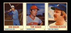 Bob Bailor, Thurman Munson, Tom Seaver [Hand Cut Panel] Baseball Cards 1978 Hostess Prices