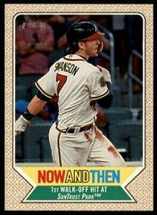 Dansby Swanson #NT-8 Baseball Cards 2017 Topps Heritage Now and Then Prices